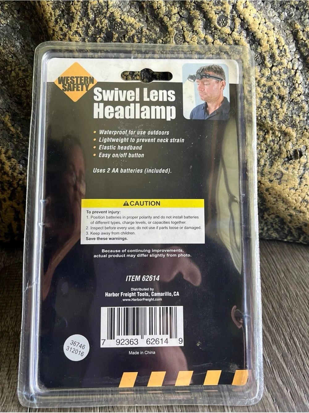 Western Safety Swivel Lens Headlamp - camping, Emergency & Sports.